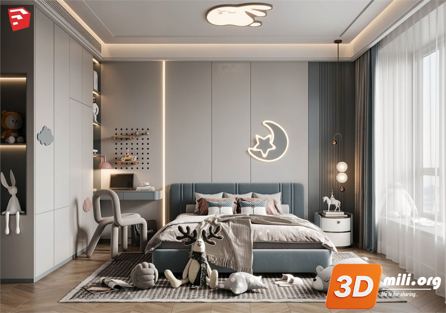 Children Room Scenes Skp FIles 